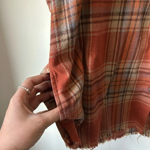 Democracy Orange Flannel - Picture 3 of 4